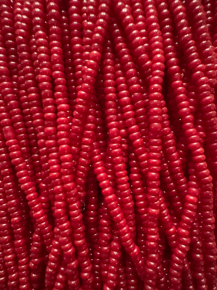 13/0 Opaque Wine Red Seed Beads