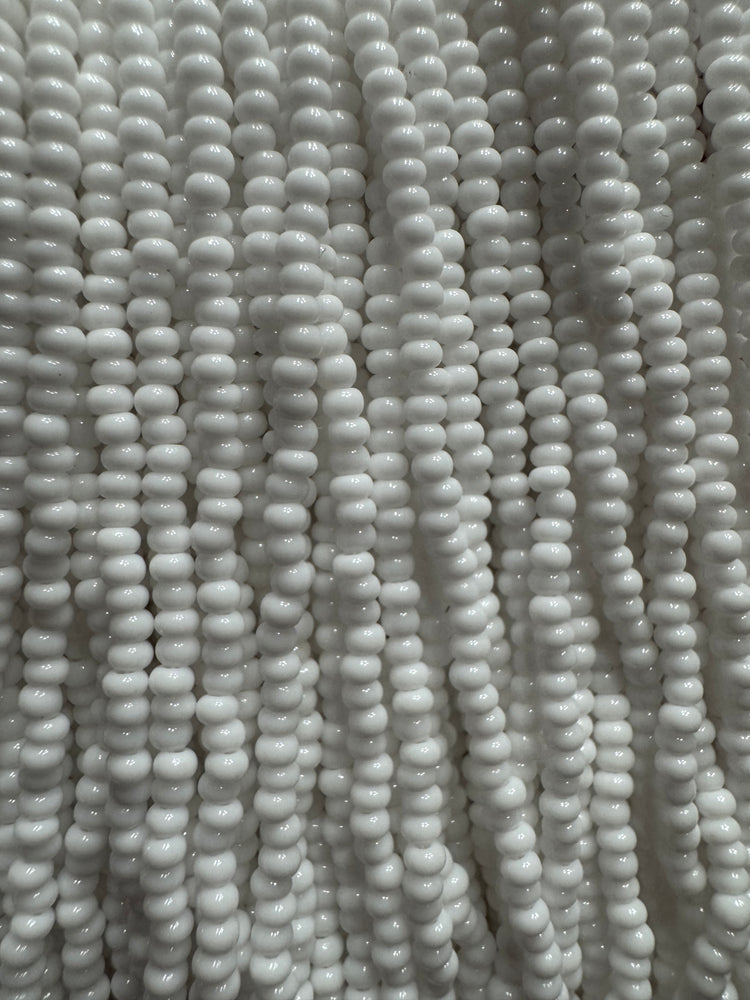 10/0 Opaque White - Seed Beads