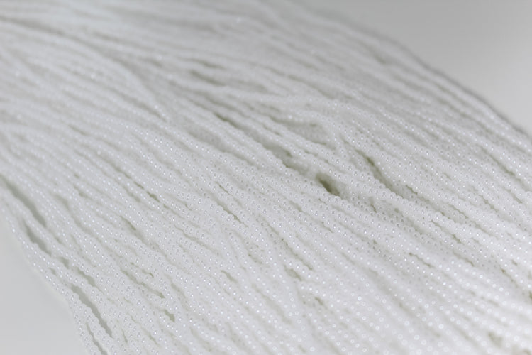 11/0 Opaque White Pearl - Seed Beads
