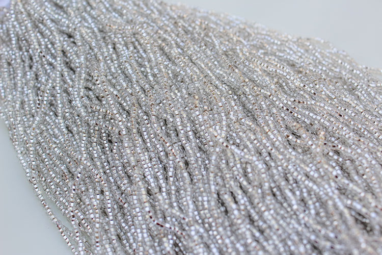 11/0 SILVER LINED SILVER