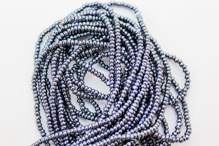 11/0 GUNMETAL SEED BEADS