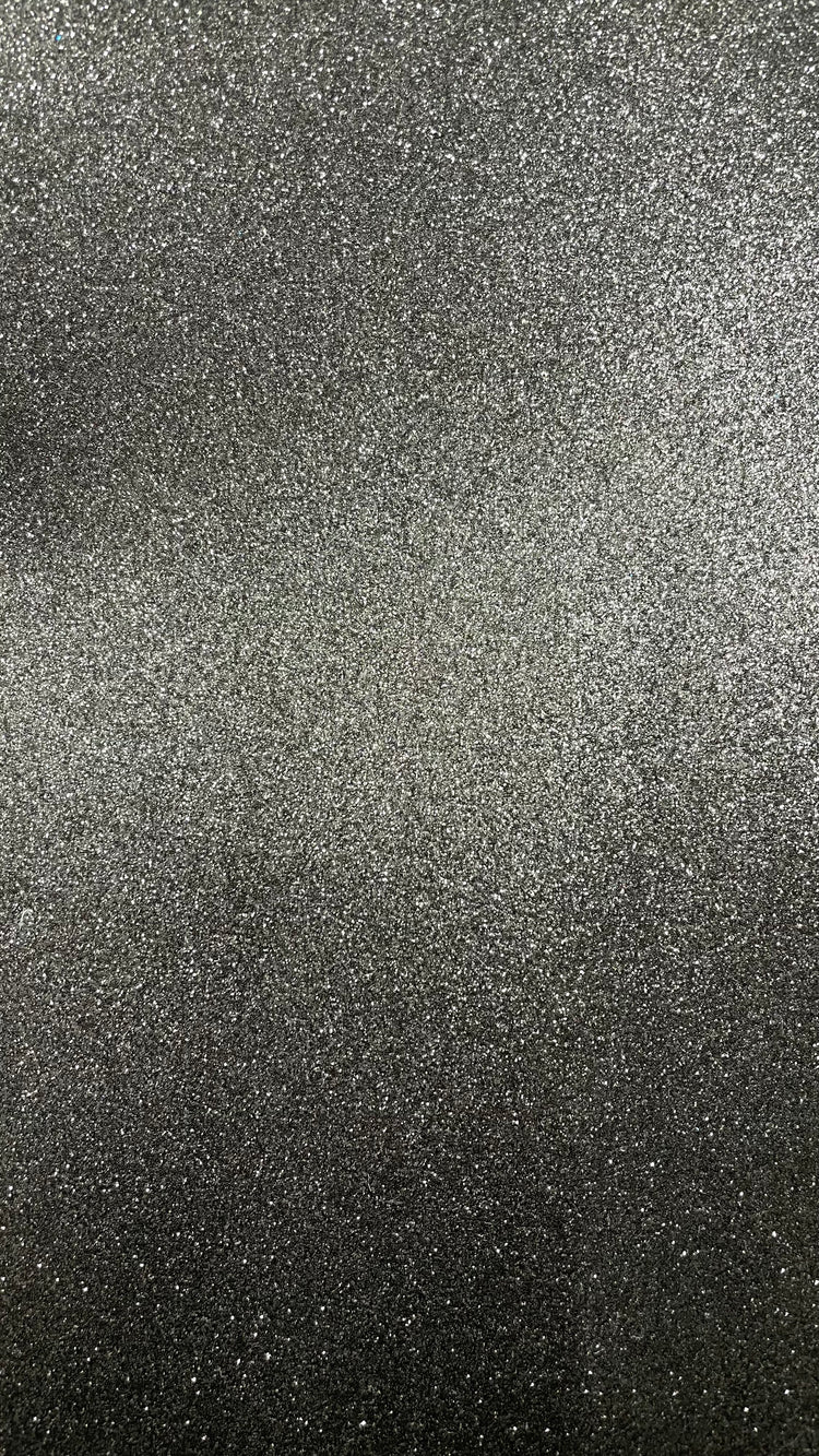 Black Fine Glitter Faux Leather
