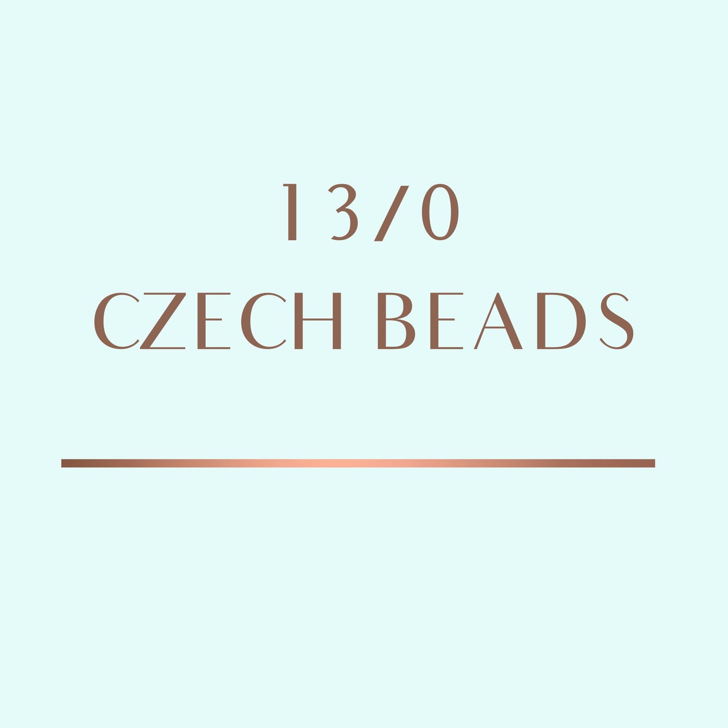 13/0 Czech Seed Beads