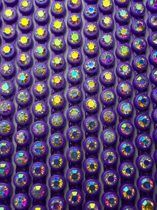SS6 PURPLE AB RHINESTONE BANDING