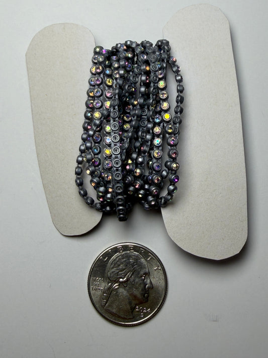 -CLEARANCE- SS6 GREY AB RHINESTONE BANDING
