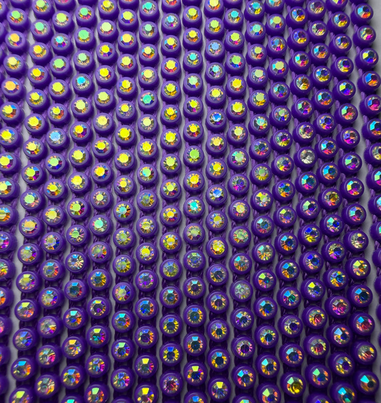 SS6 PURPLE AB RHINESTONE BANDING