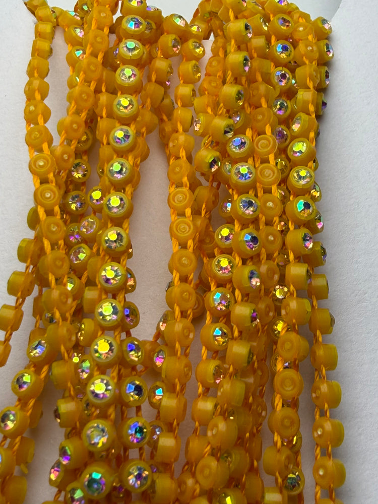 -CLEARANCE- SS6 ORANGE AB RHINESTONE BANDING