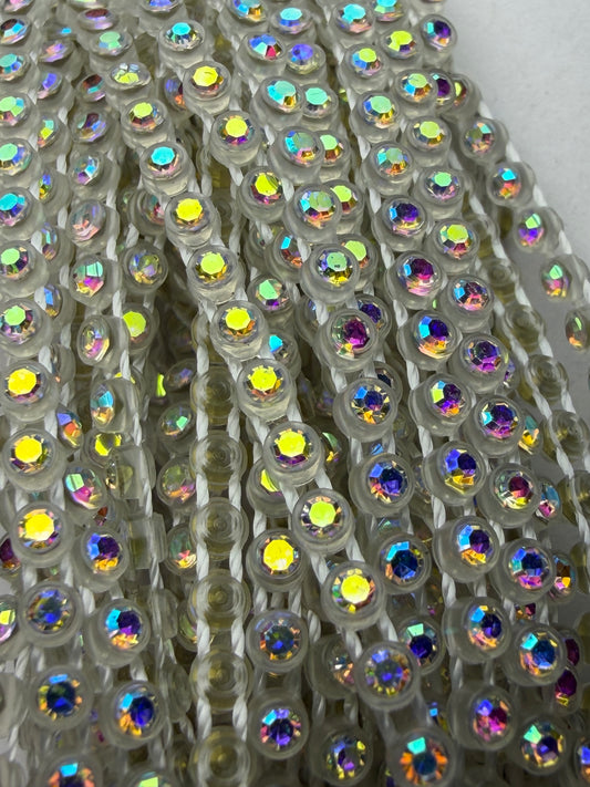 -CLEARANCE- SS6 CLEAR AB RHINESTONE BANDING