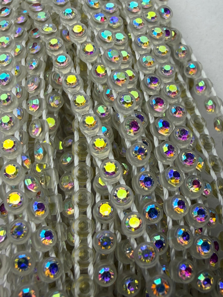 -CLEARANCE- SS6 CLEAR AB RHINESTONE BANDING