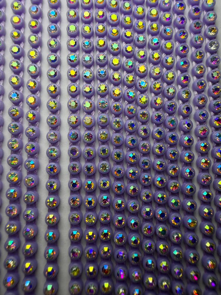 SS6 LIGHT PURPLE AB RHINESTONE BANDING