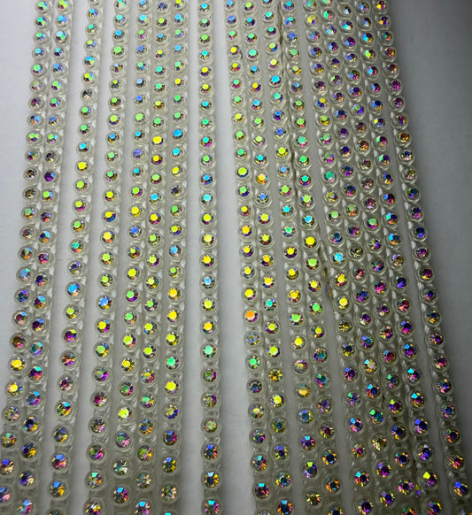 SS6 CLEAR AB RHINESTONE BANDING