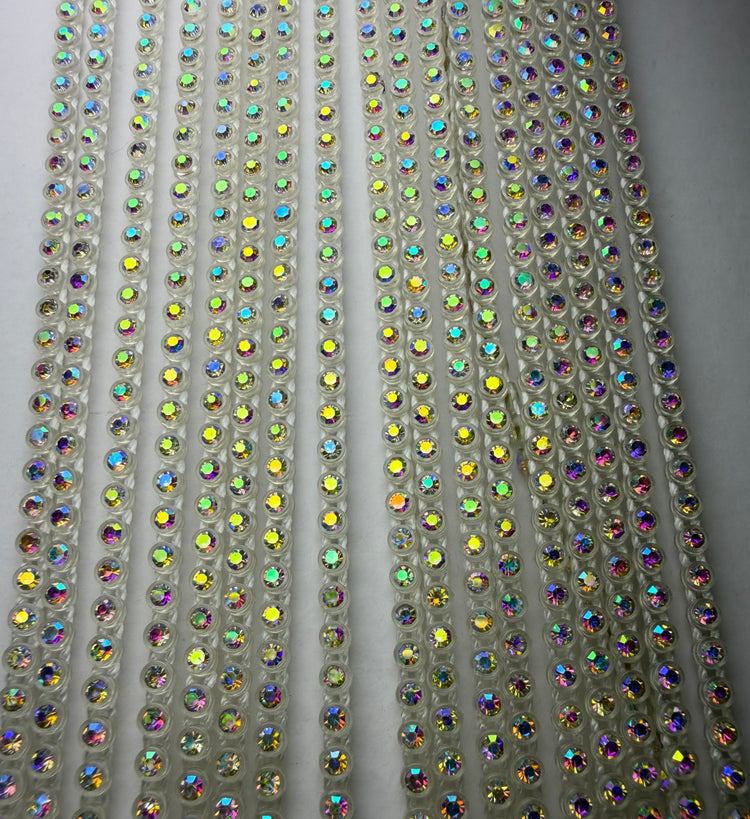 SS6 CLEAR AB RHINESTONE BANDING