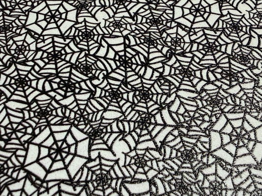 Spider Webs Faux Leather Sheet