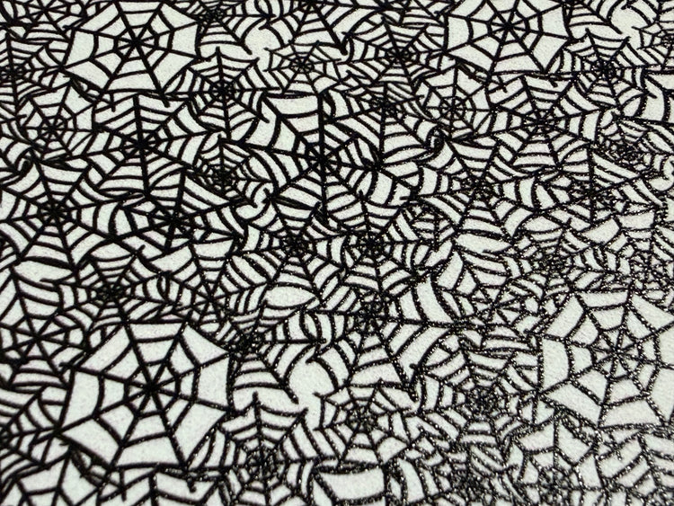 Spider Webs Faux Leather Sheet