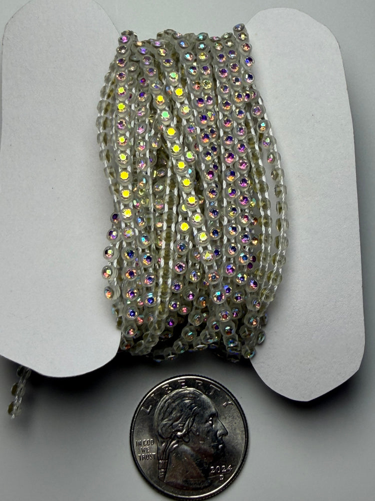 -CLEARANCE- SS6 CLEAR AB RHINESTONE BANDING