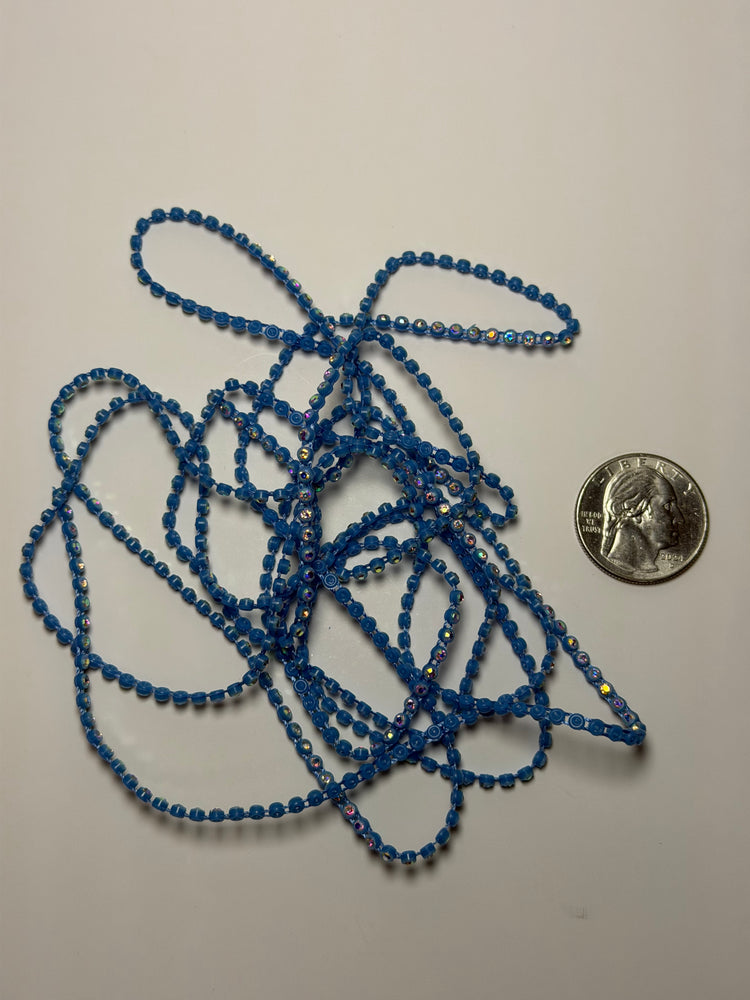 -CLEARANCE- SS6 BLUE AB RHINESTONE BANDING