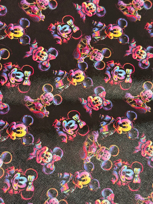 Neon Mouse Faux Leather Sheet