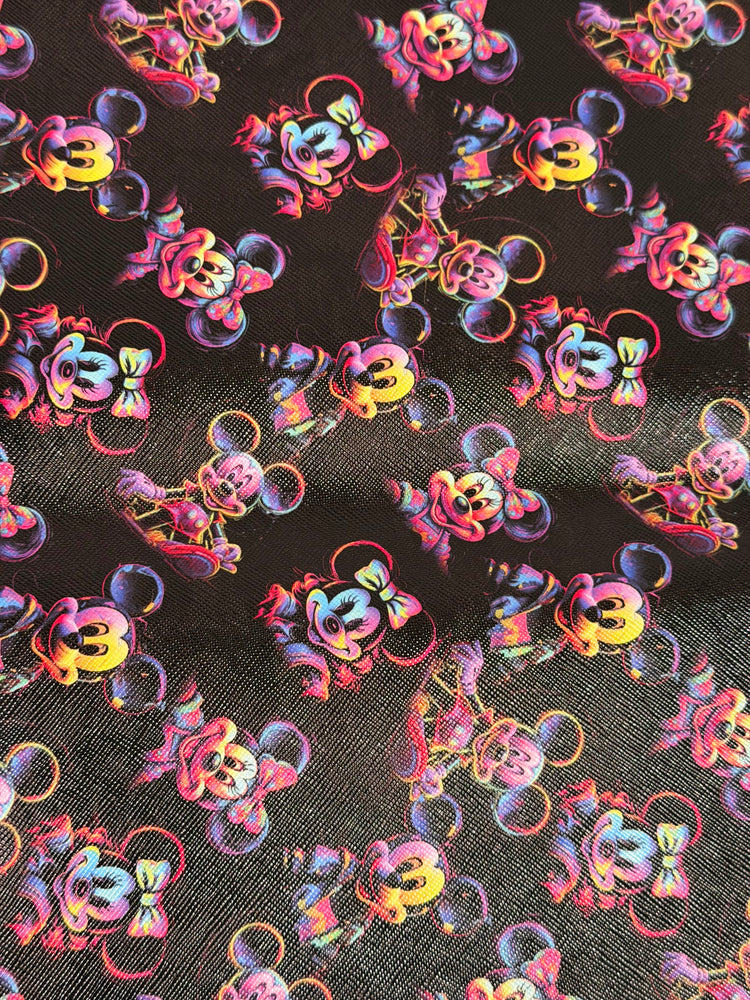 Neon Mouse Faux Leather Sheet