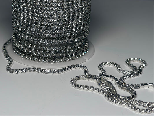 SS6 Silver Clear Banding