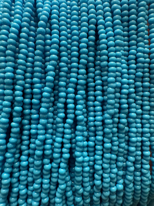 11/0 Opaque Dk Turquoise Blue - Seed Beads