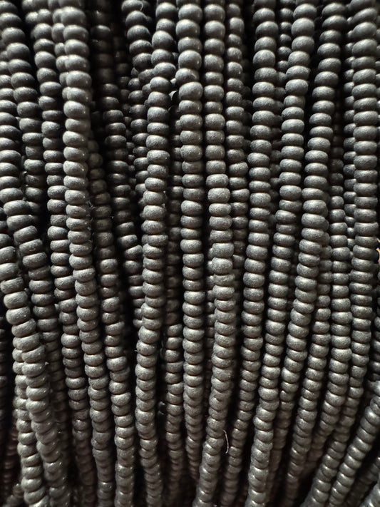 11/0 Opaque Matte Black - Seed Beads