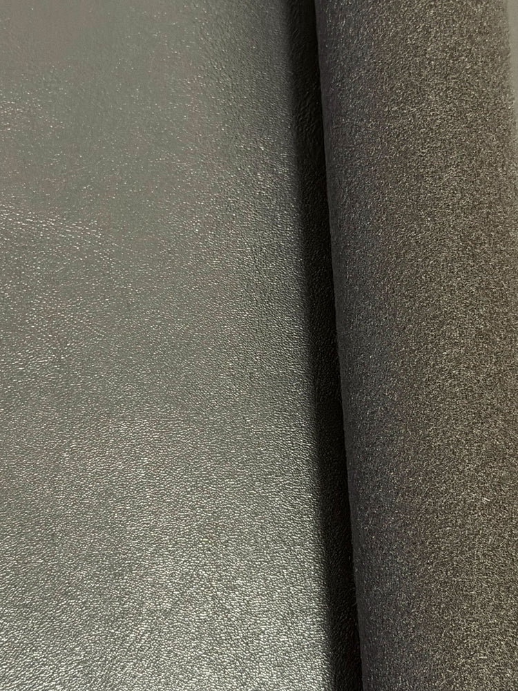 Black Smooth Faux Leather Sheet