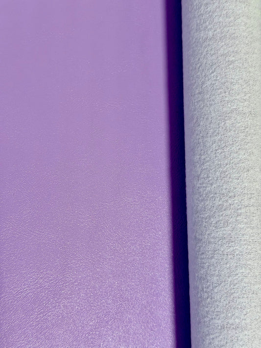 Lilac Smooth Faux Leather Sheet