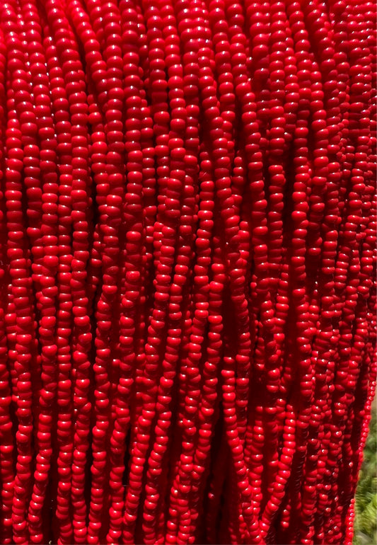 13/0 Opaque Light Red Seed Beads