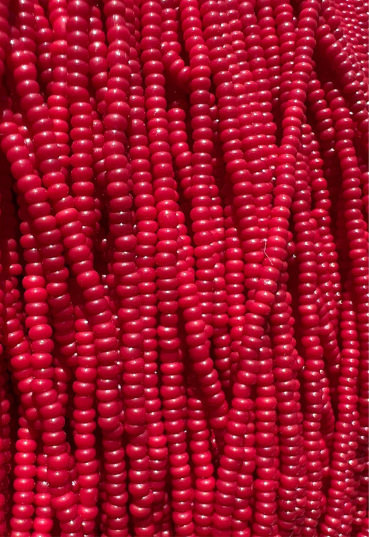 13/0 Opaque Wine Red Seed Beads