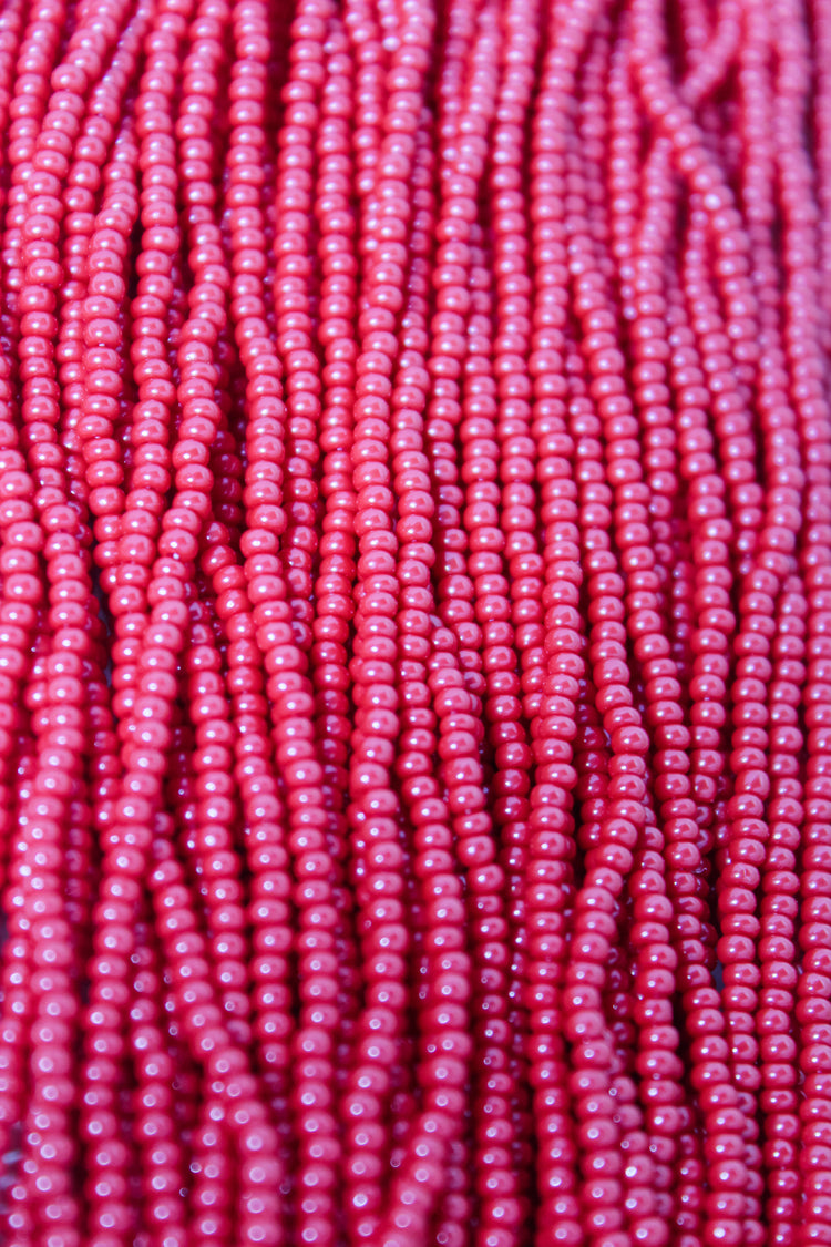 11/0 Opaque Light Red Seed Beads