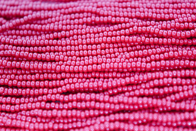 11/0 Opaque Light Red Seed Beads