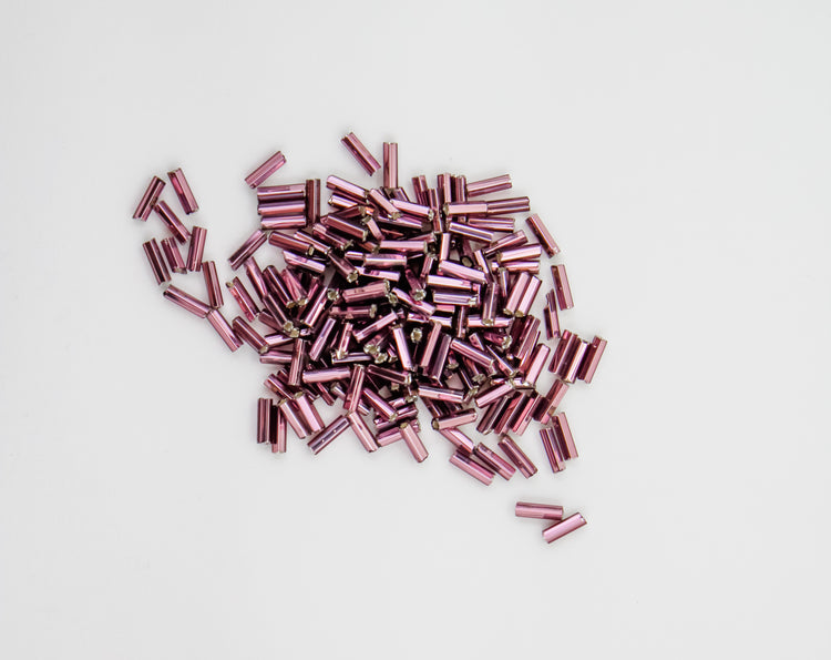 #3 BUGLE BEADS PURPLE