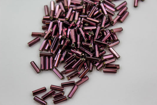 #3 BUGLE BEADS PURPLE