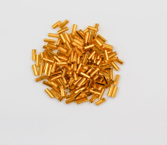 #3 BUGLE BEADS YELLOW