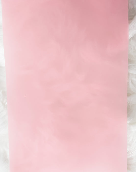 Frosted Pink Faux Leather Sheet