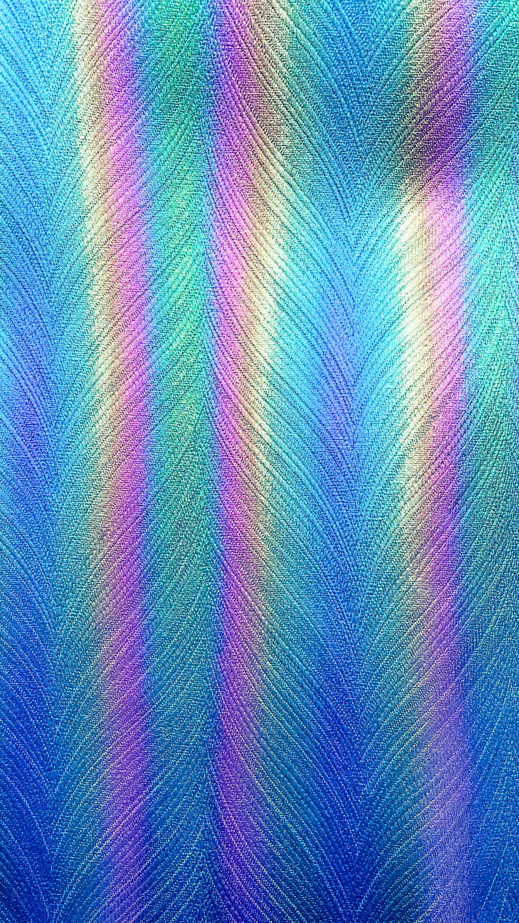 Oil Slick Iridescent Faux Leather