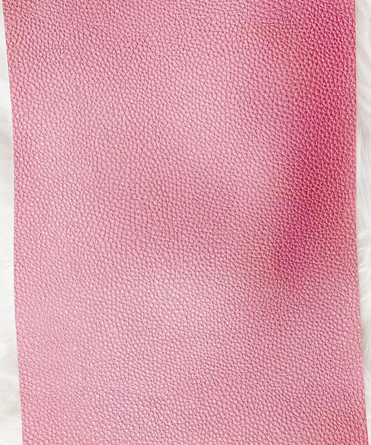 Pearl Med Pink Faux Leather Sheet