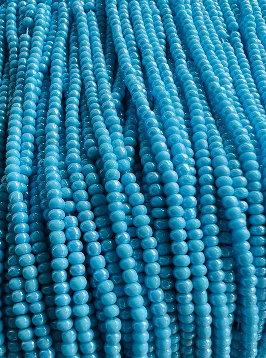 11/0 TURQUOISE IRIS OPAQUE SEED BEADS