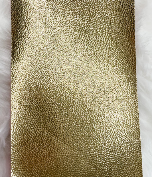 Metallic Gold Faux Leather Sheet