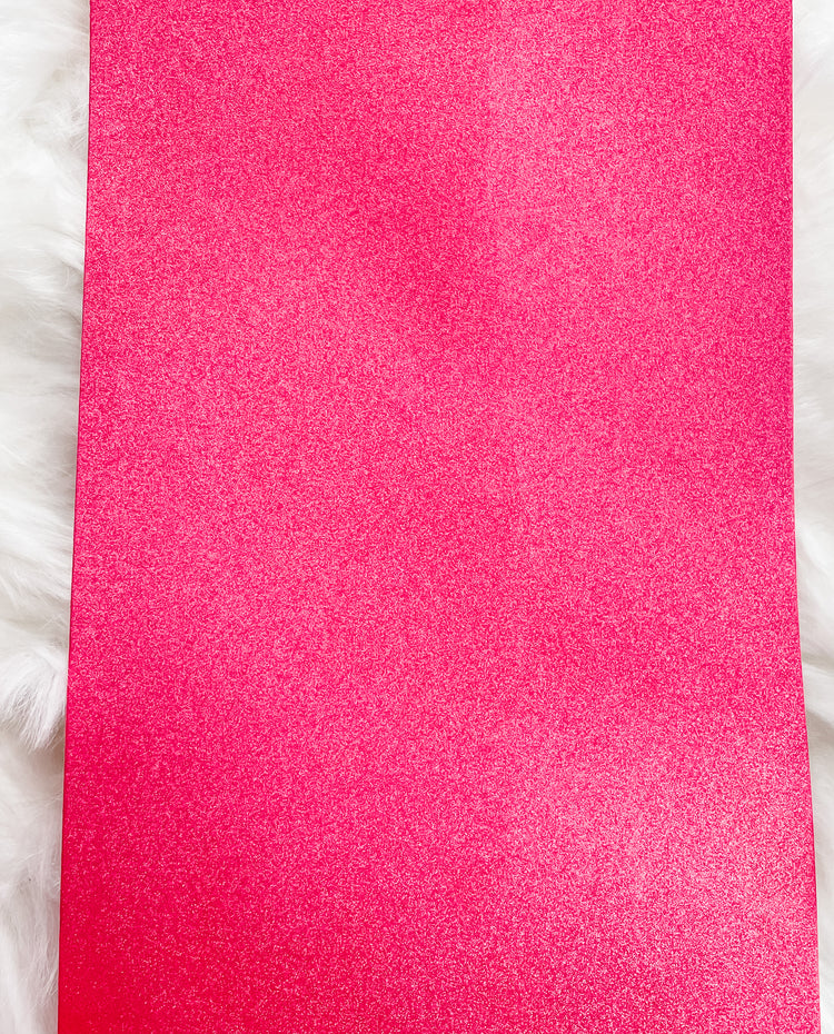 Med. Pink Faux Leather Sheet