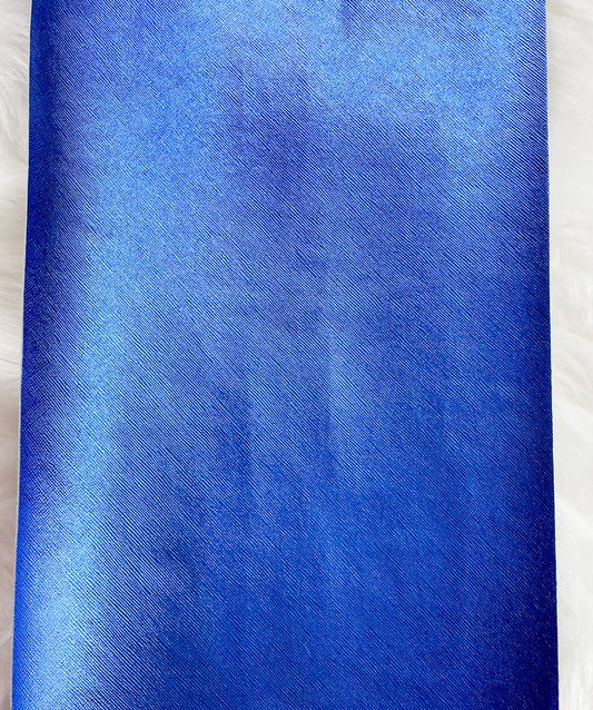 Metallic Blue Faux Leather Sheet