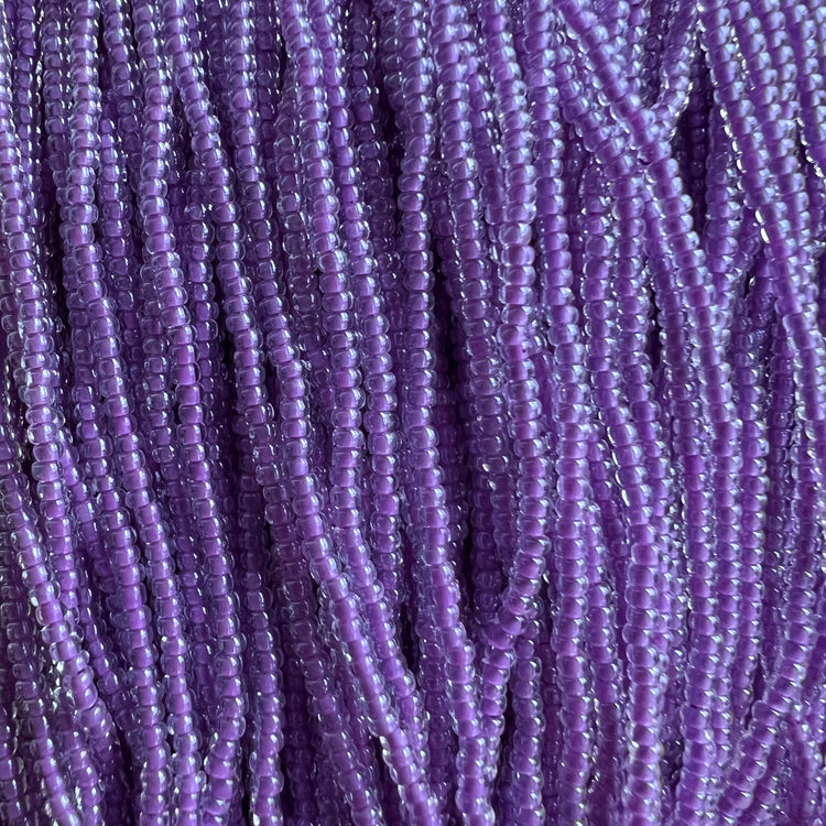 11/0 Crystal/Purple Lined Seed Beads