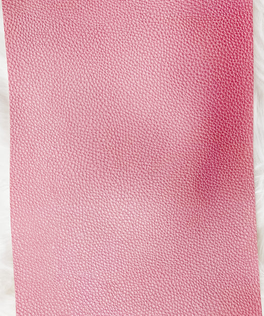 Pearl Pink Faux Leather Sheet