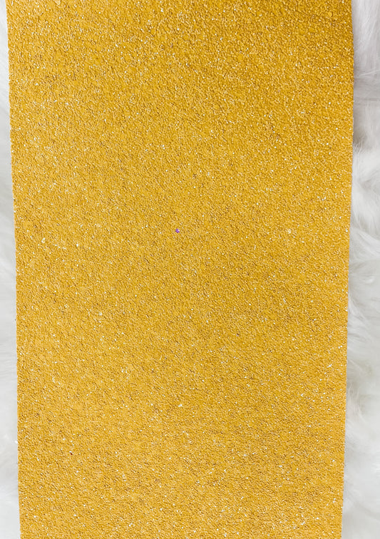 Chunky Med Yellow Faux Leather Sheets