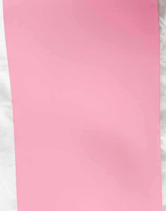 Smooth Pink Faux Leather Sheet