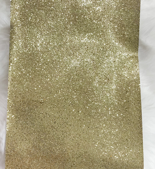 Gold Glitter Faux Leather