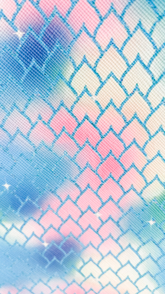 Pastel Scales Faux Leather Sheeets