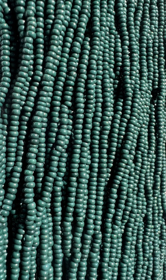 11/0 Opaque Dark Green - Seed Beads